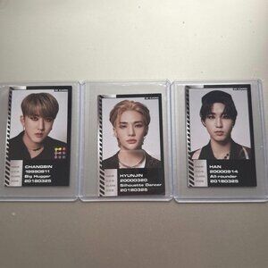 Stray Kids ODDINARY ID photocard set of 3, Changbin, Hyunjin, Han